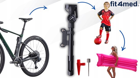 MONA PRO Serie - Handmatige Fietspomp - Manometer - 8 BAR — afbeelding 5