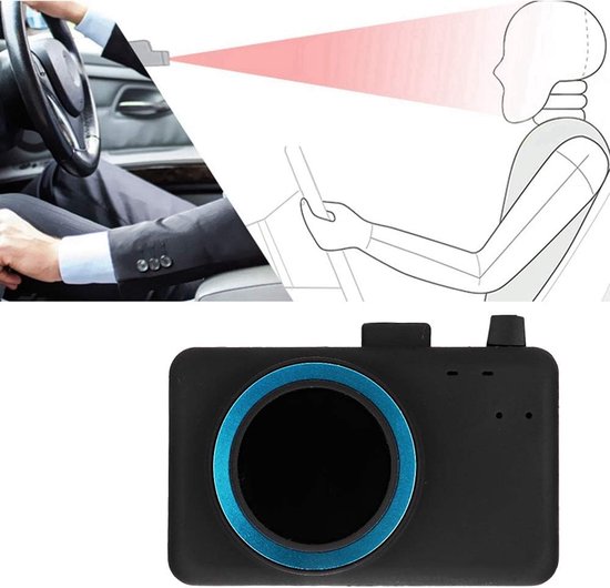 Rijden Slaap Alarm - Vermoeidheidswaarschuwing Anti Slaap - Veilig Rijden - Geavanceerde Gezichtsherkenning - 45-65 cm detectie - Zwart — afbeelding 3
