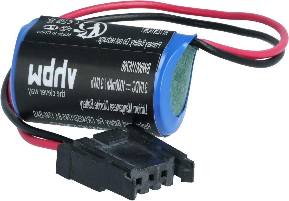 Reservebatterij Industriële Controller - Besturingseenheid Accu - Apparaat Stroomvoorziening - Li-MNO2 Technologie - 1000 mAh 3 V - Niet gespecificeerd