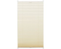 Plisségordijn met klemsteunen - Thermo gordijn - Energiebesparend wonen - Montage zonder boren - 40 x 130 cm - Ivoor