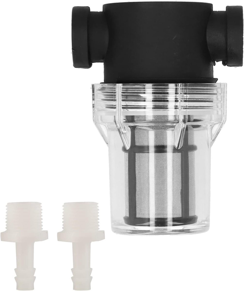 Inline Waterfilter voor Thuisgebruik - 3/8 Inch Filter voor Bier en Water, 150 Micron, 100 Mesh, Ideaal voor Bierbrouwerij en Waterzuivering