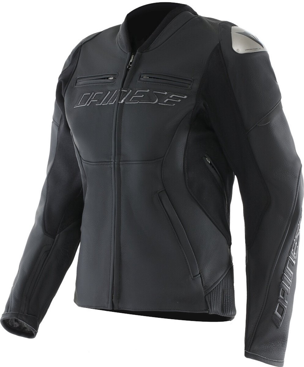 Dainese Racing 5 Dames Zwart Leren Motorjas - Jas