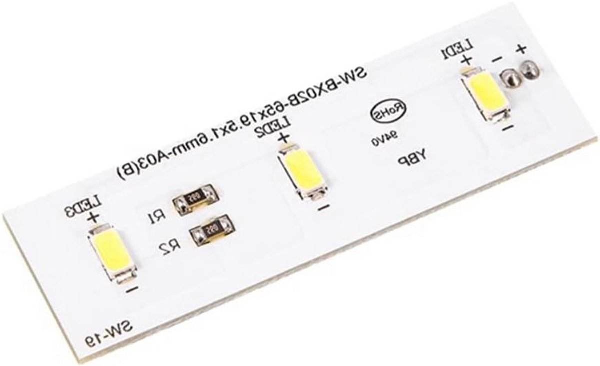 Koelkast LED Paneel - Lichtstrip Koelkast - Koelkastverlichting Repareren - Originele Fitting - 2 stuks - Wit