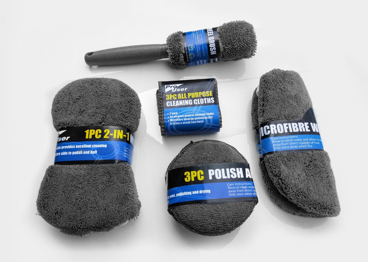 TLVX Auto Schoonmaak Set Incl. 120ml Nano Coating Spray Fles / Car Cleaning Kit / Krasvrij Wassen / Professionele Autoreiniging / Ultieme Glans / Keramisch / Velgen Schoonmaken / Microvezel Washand / Borstel / Spons / Doeken / Polish Pads / 12-Delig – foto 7