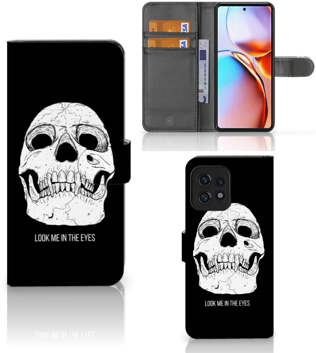 Telefoonhoesje met Naam Motorola Edge 40 Pro Skull Eyes