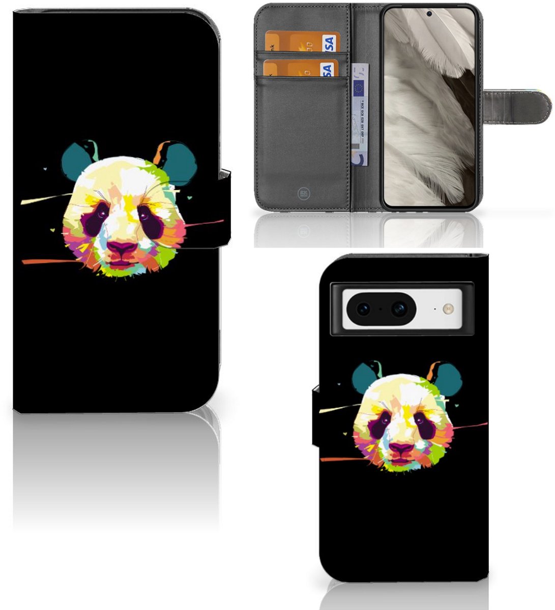 Google Pixel 8 Leuk Hoesje Panda Color