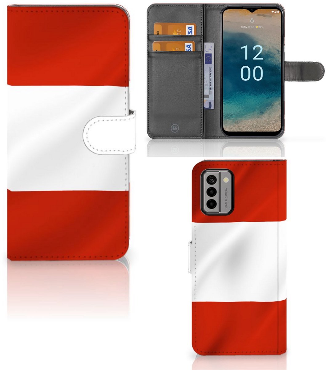 Nokia G22 Bookstyle Case Oostenrijk