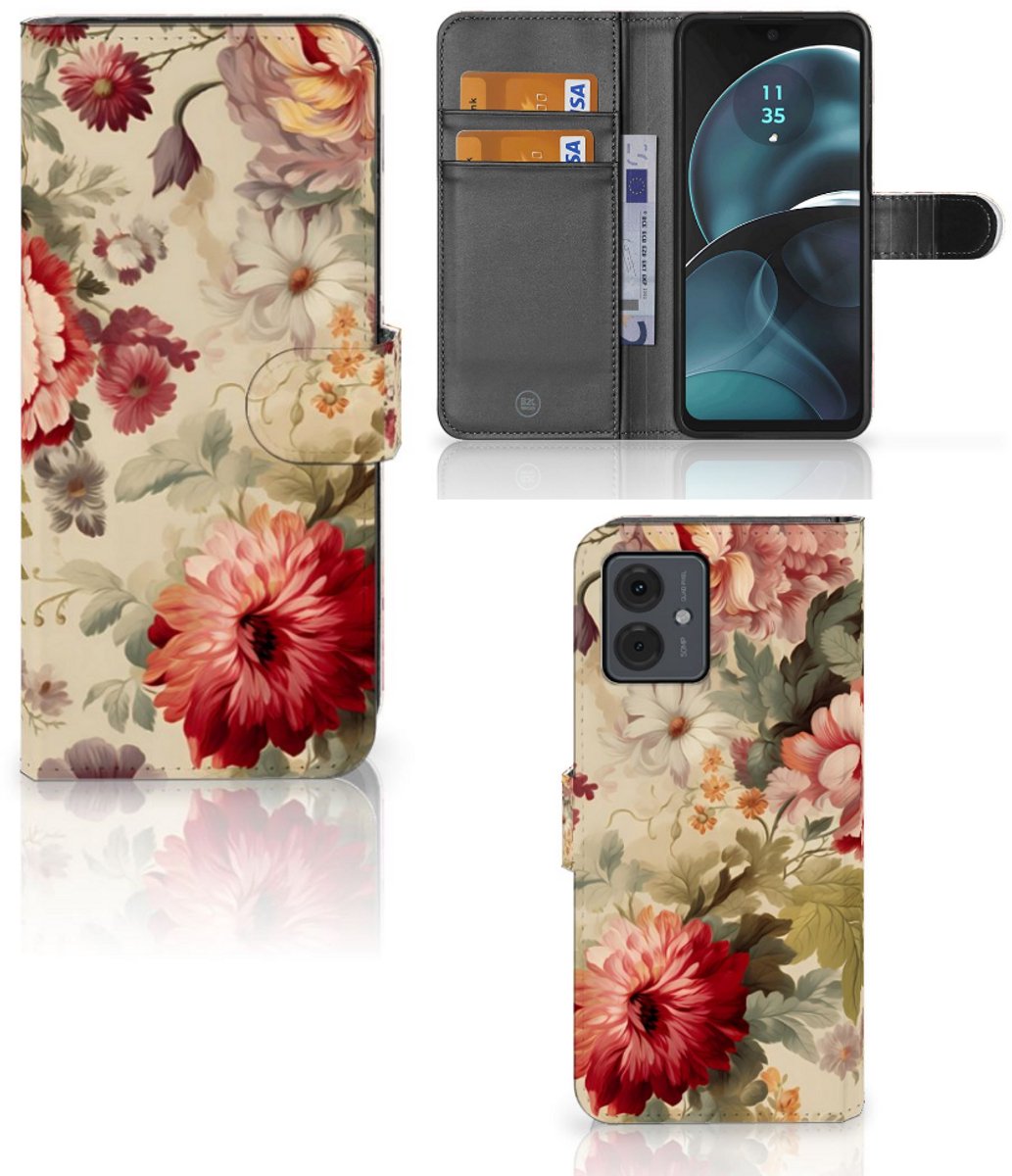 Hoesje voor Motorola Moto G14 Bloemen