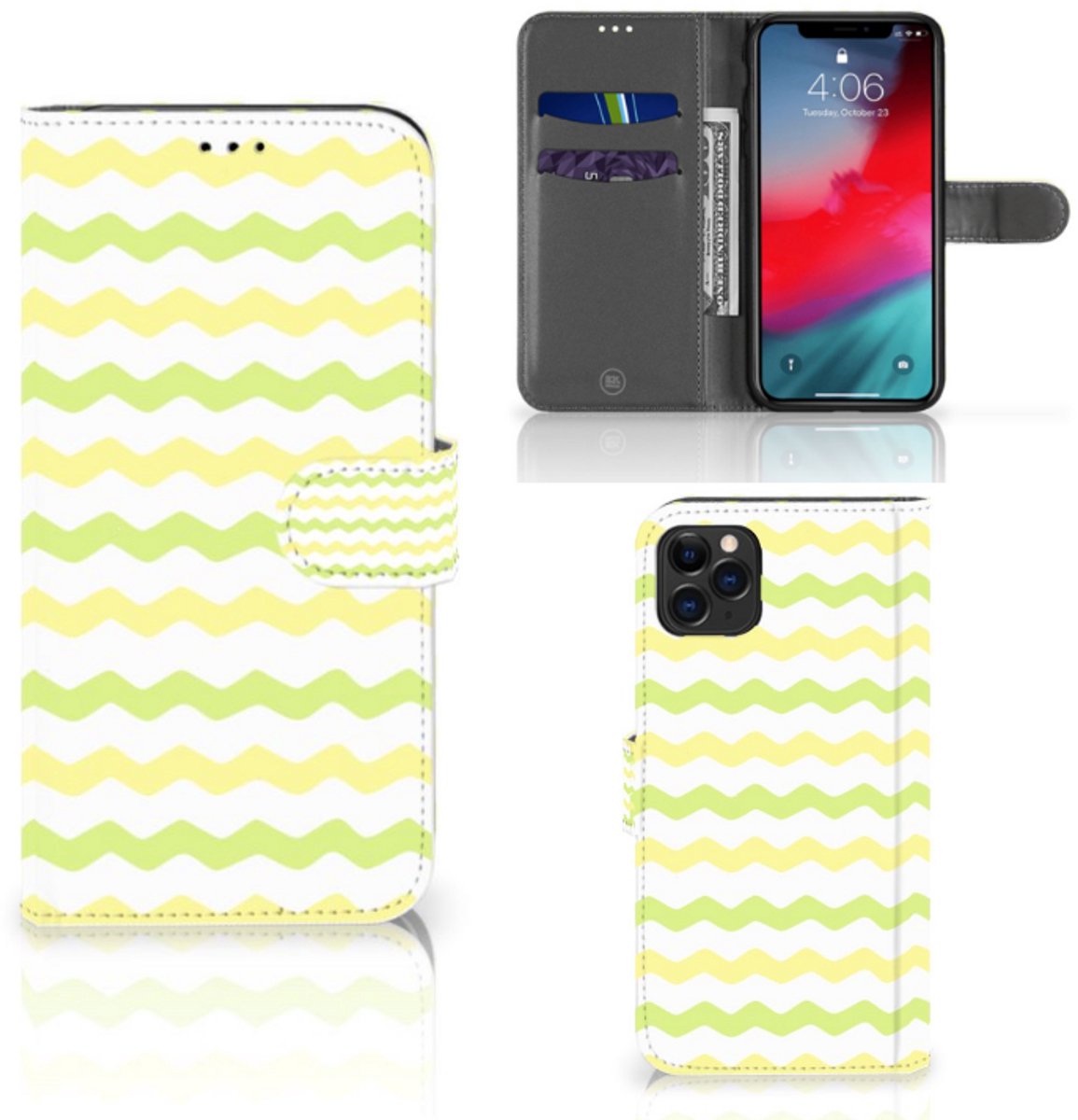Apple iPhone 11 Pro Max Telefoon Hoesje Waves Yellow