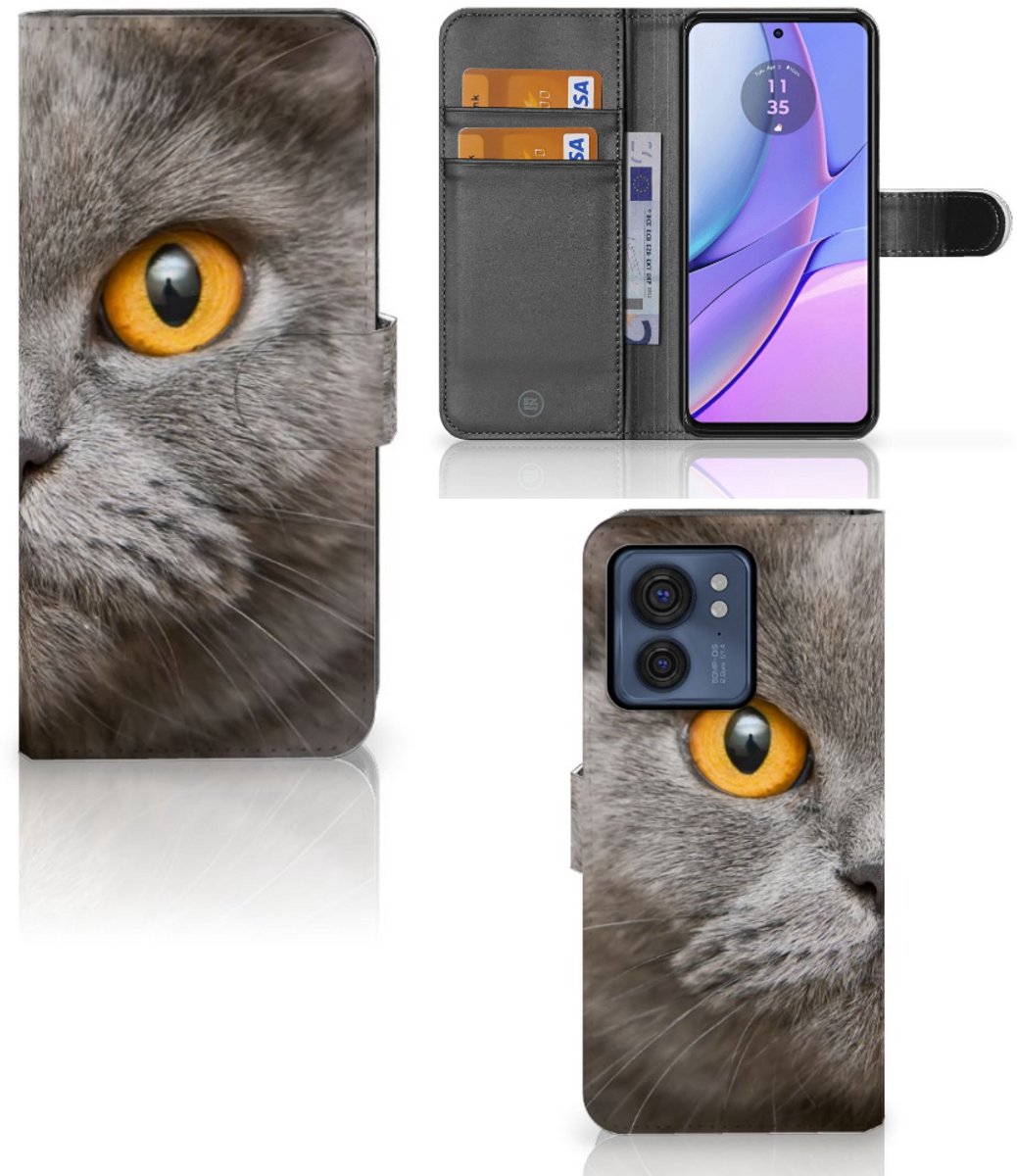 Telefoonhoesje met Pasjes Motorola Edge 40 Britse Korthaar
