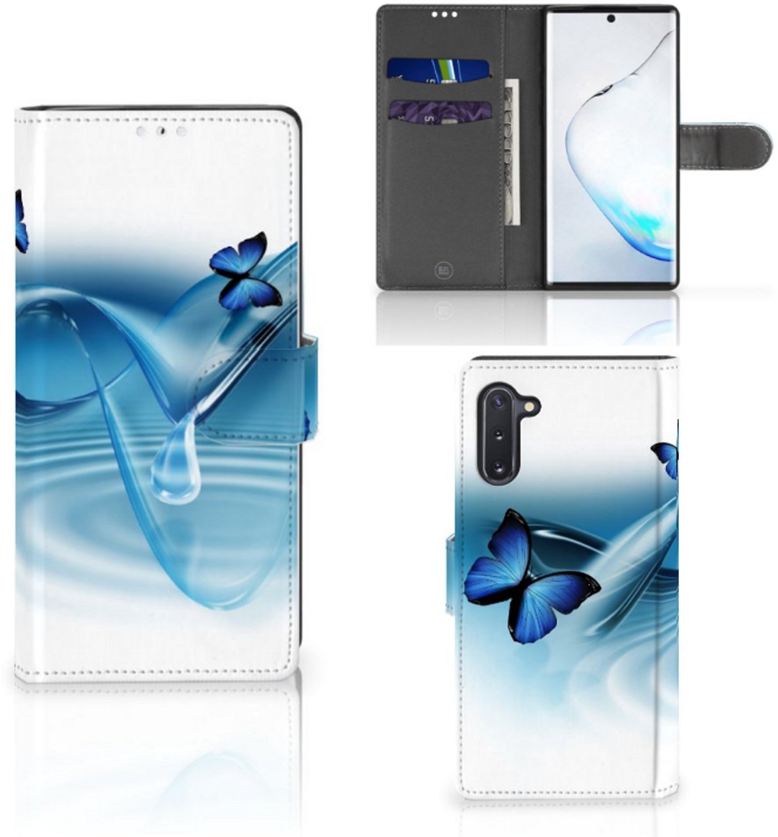 Samsung Galaxy Note 10 Telefoonhoesje met Pasjes Vlinders