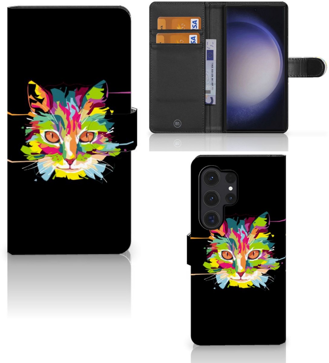 Samsung Galaxy S24 Ultra Leuk Hoesje Cat Color