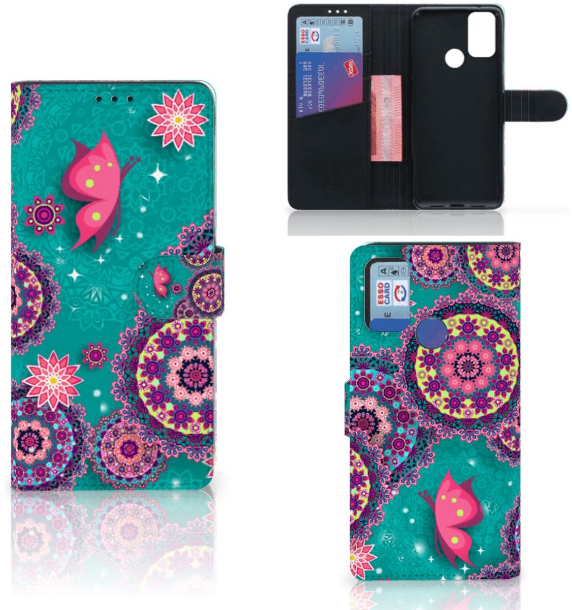Alcatel 1S (2021) Hoesje Cirkels en Vlinders