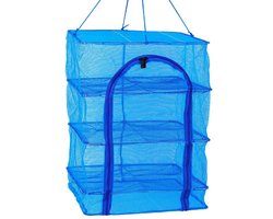 Allecto- Droogrek - Opvouwbaar - 3-Laags - Clip - Groente Fruit Kruiden - 35x35x66cm - Geschikt voor Droger - Groen Opvouwbaar Droogrek voor Groente- en Fruitdrogen