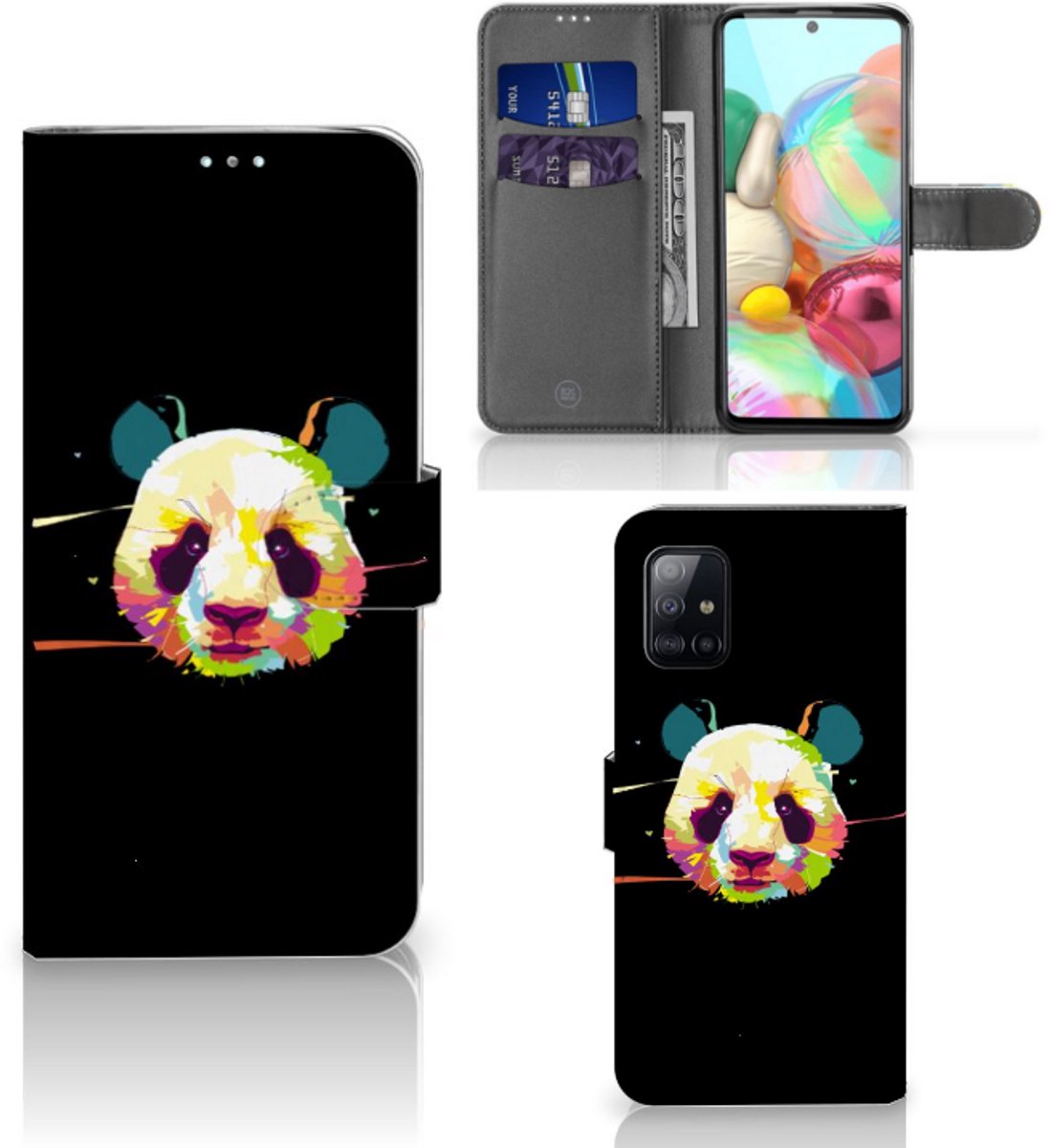 Samsung Galaxy A71 Leuk Hoesje Panda Color