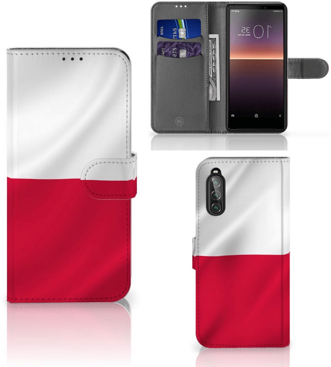 Sony Xperia 10 II Bookstyle Case Polen
