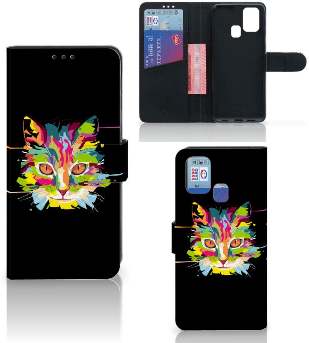 Samsung Galaxy M31 Leuk Hoesje Cat Color