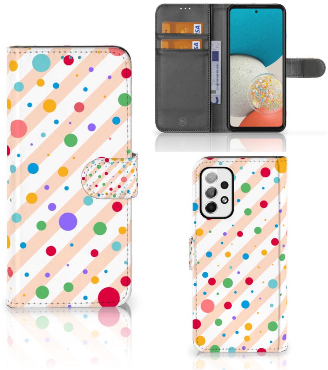 Samsung Galaxy A73 5G Telefoon Hoesje Dots