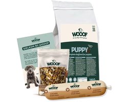 WOOOF Puppy Krokant Hondenvoer probeerpakket - Hondenbrokken Puppyvoer - 3kg