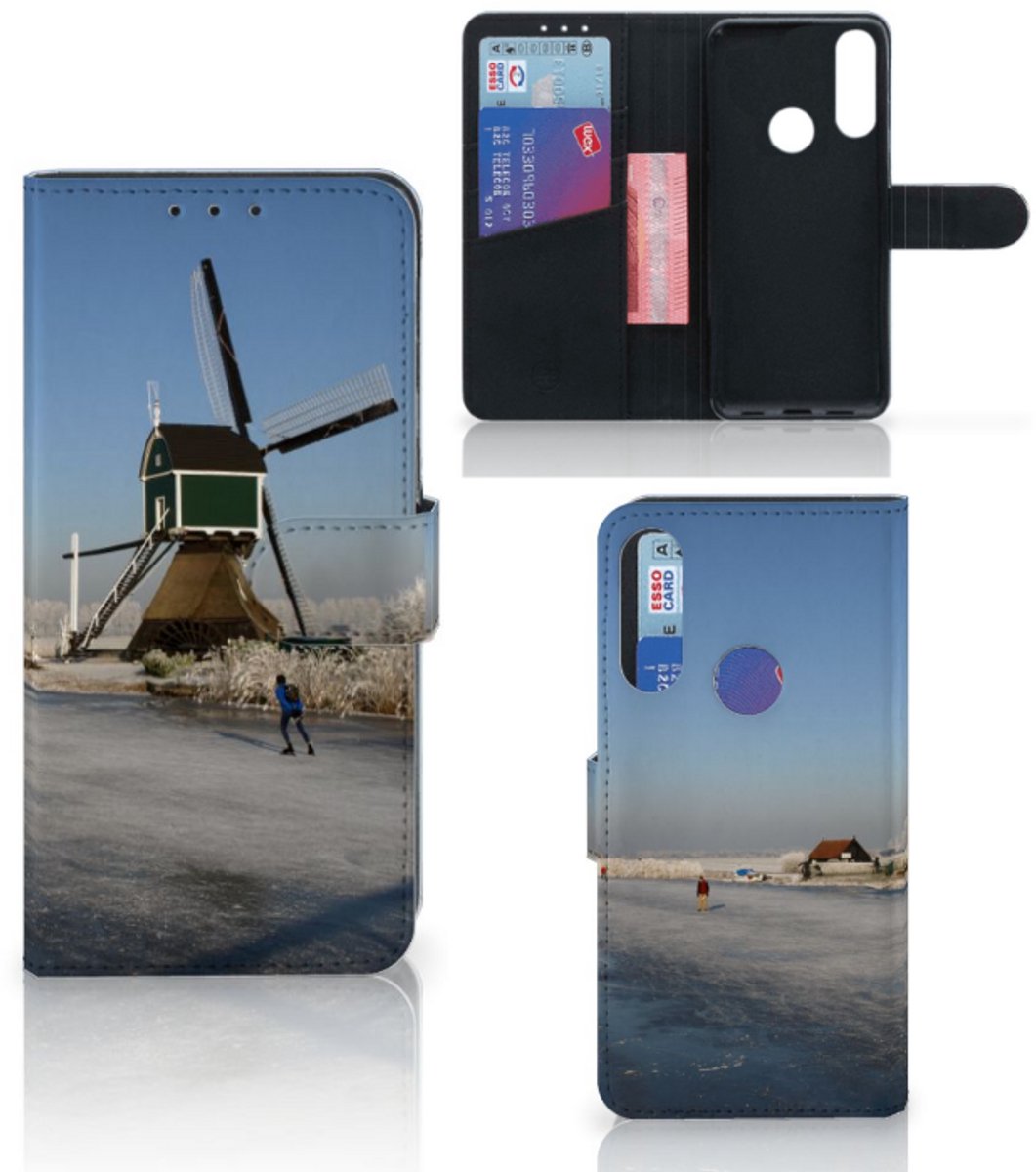 Alcatel 1S 2020 Flip Cover Schaatsers
