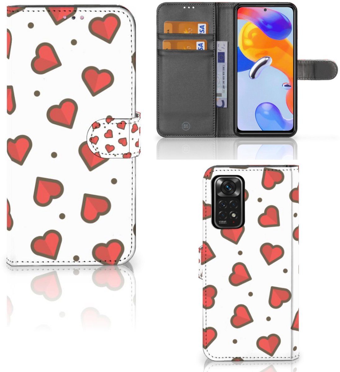 Xiaomi Redmi Note 11 Pro 5G/4G Telefoon Hoesje Hearts