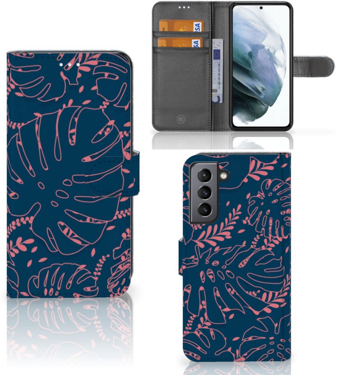 Samsung Galaxy S21 FE Hoesje Palm Leaves