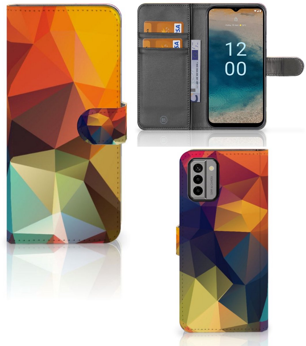 Nokia G22 Book Case Polygon Color