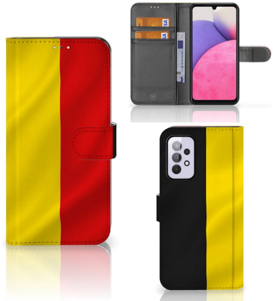 Samsung Galaxy A33 5G Bookstyle Case Belgische Vlag