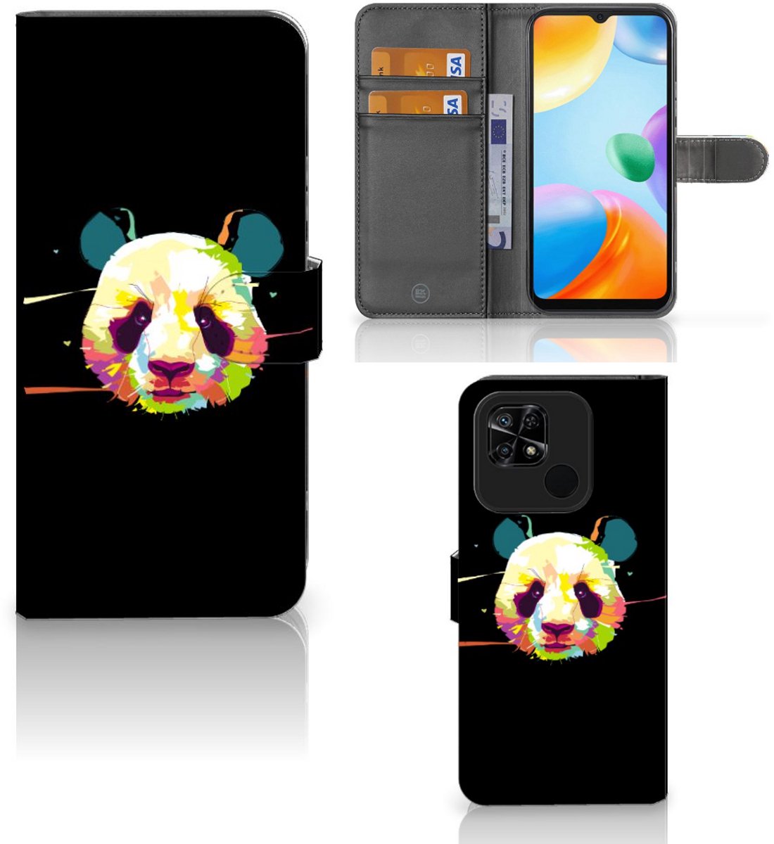 Xiaomi Redmi 10C Leuk Hoesje Panda Color