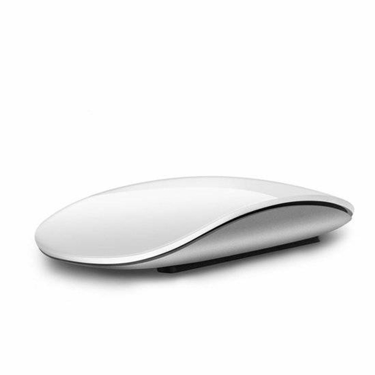 Bluetooth draadloze muis, stille oplaadbare computermuis geschikt voor mobiele telefoons en iPads - Wit
