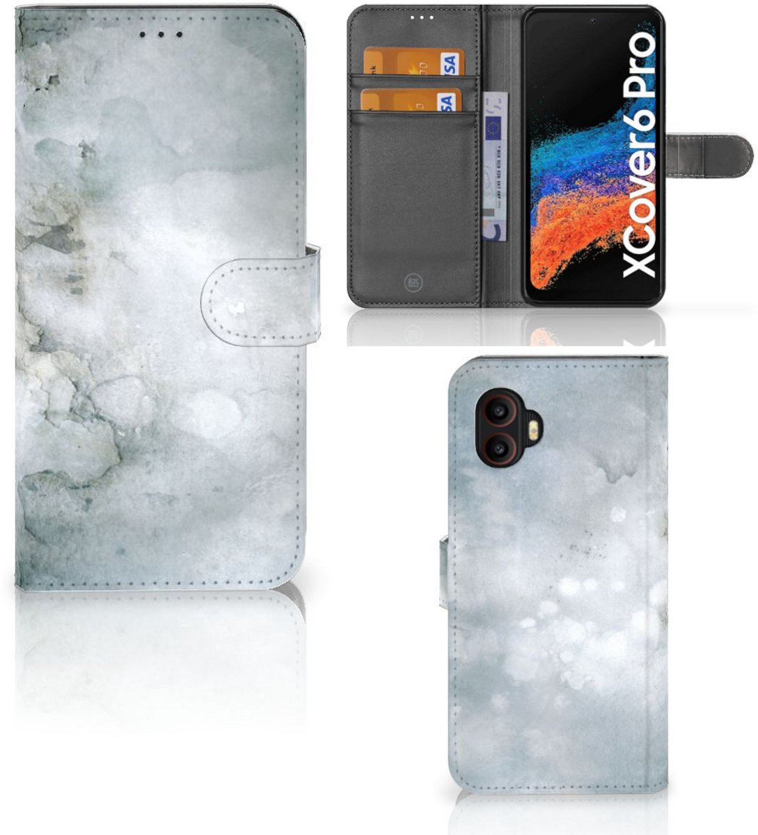 Hoesje Samsung Galaxy Xcover 6 Pro Painting Grey