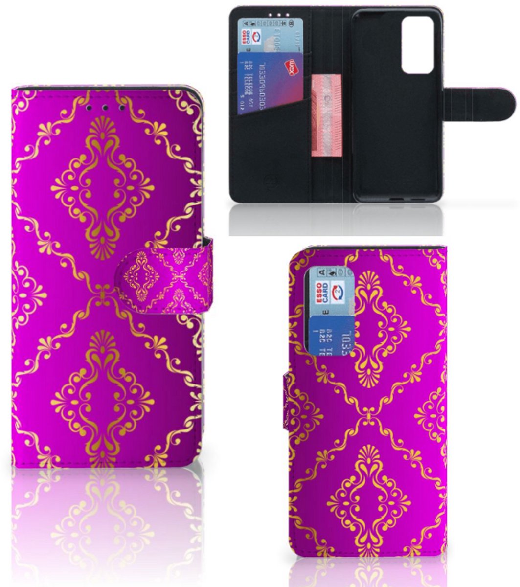 Wallet Case Huawei P40 Barok Roze