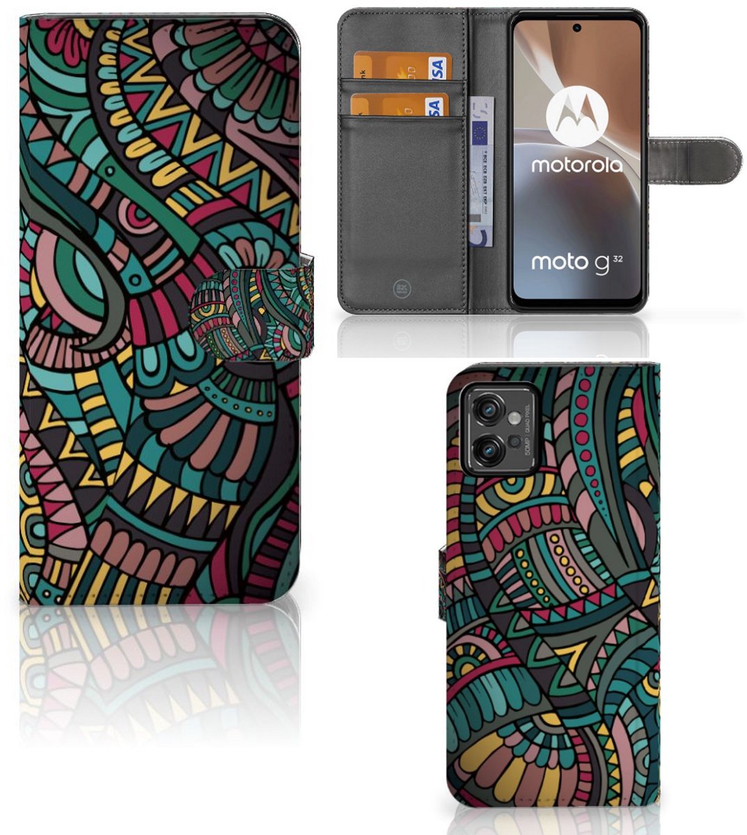 Motorola Moto G32 Telefoon Hoesje Aztec