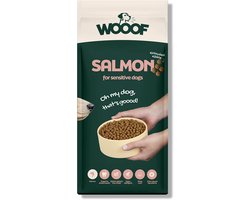 WOOOF Zalm Krokant Hondenvoer 18kg - Zalm Hondenbrokken - Droogvoer - 18kg