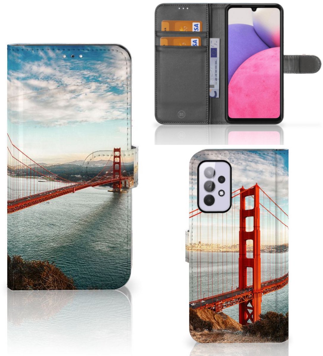 Samsung Galaxy A33 5G Flip Cover Golden Gate Bridge