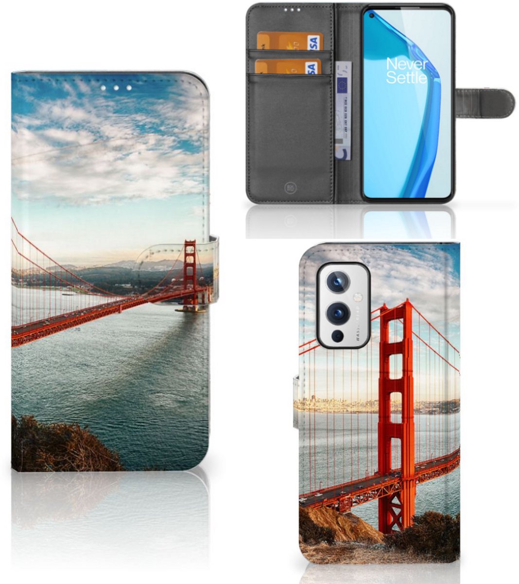 OnePlus 9 Flip Cover Golden Gate Bridge