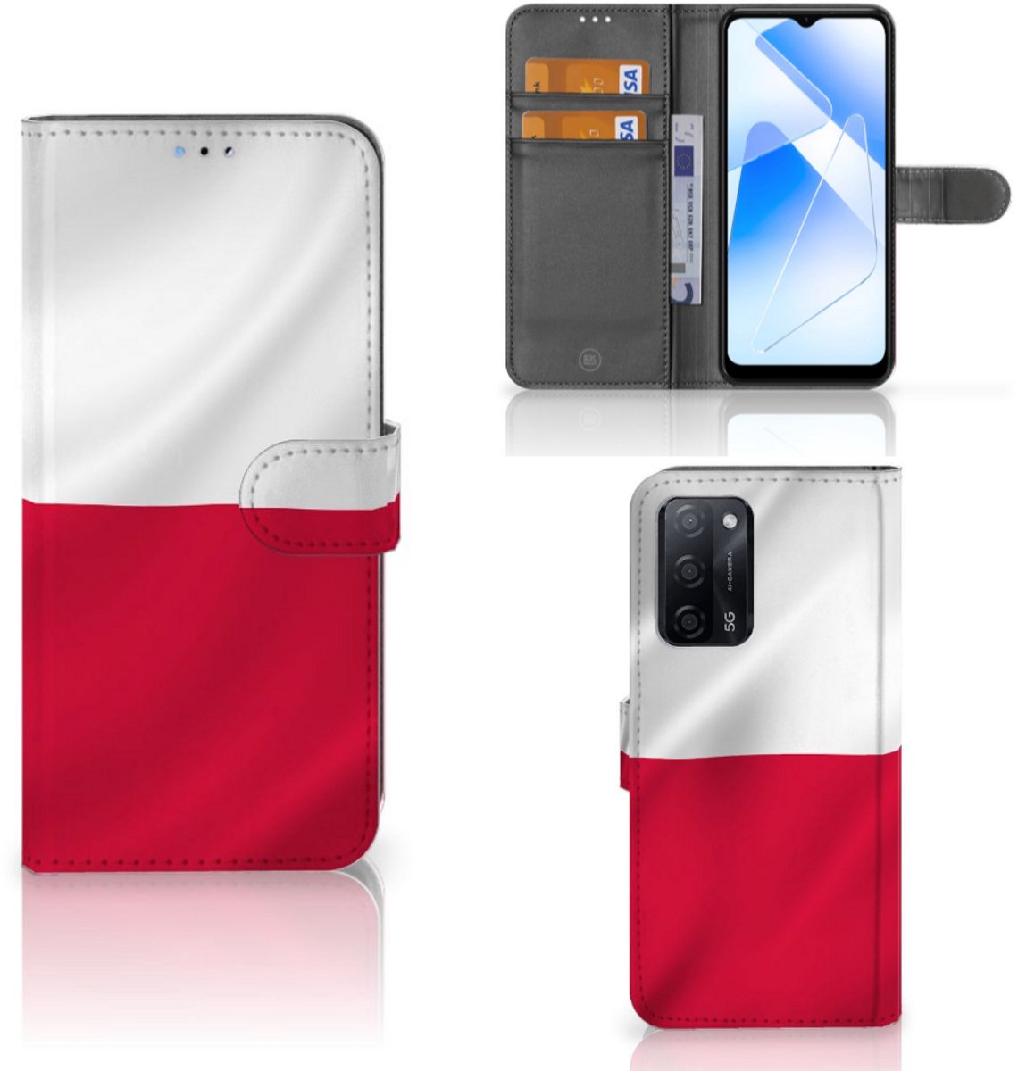 OPPO A16/A16s/A54s Bookstyle Case Polen