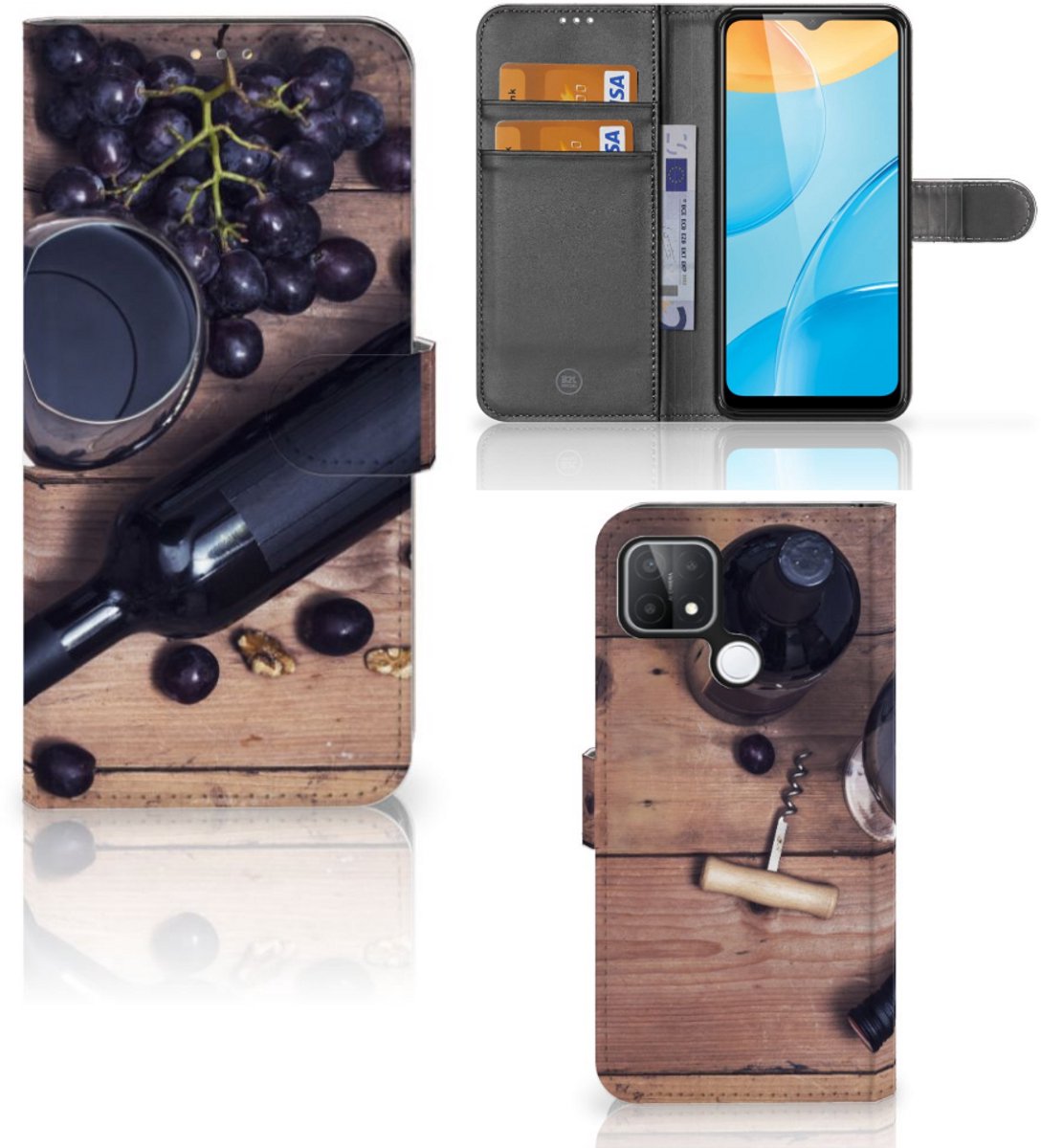 OPPO A15 Book Cover Wijn