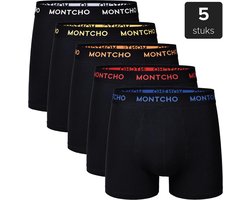 Onderbroeken Heren - 5 Pack - Kleurrijke Tailleband - Boxershorts - Maat S t/m XXL - MONTCHO