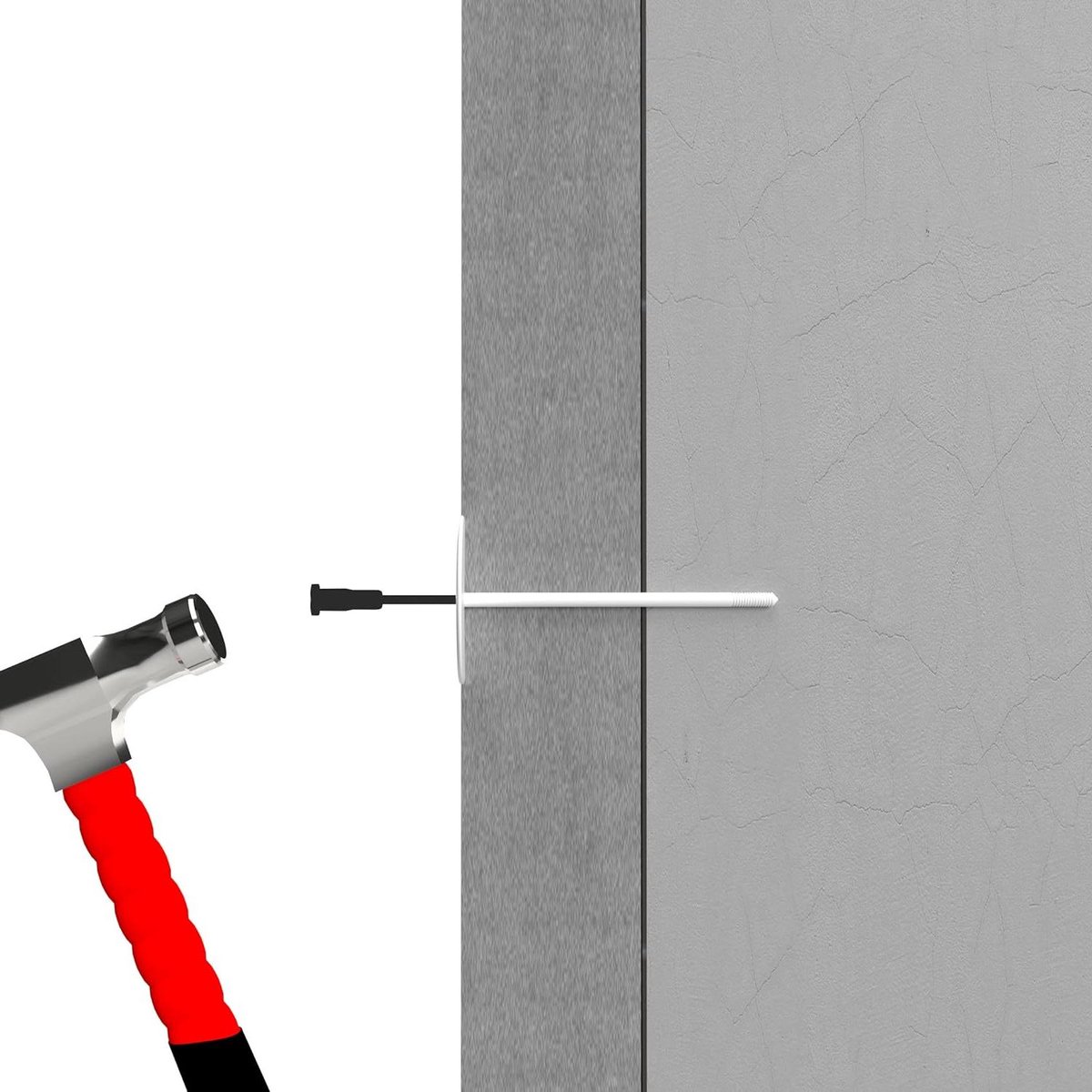 Isolatiepluggen - Pluggen voor isolatie - Isolatiemateriaal Bevestigen - Glasvezel Versterkt Polyamide - 10x200 mm - Wit