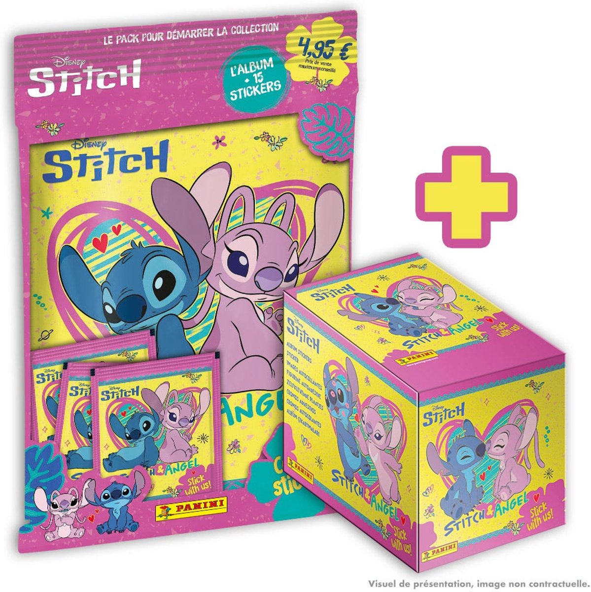 Stitch & Angel Sticker Collection Promo Pack in het frans Panini