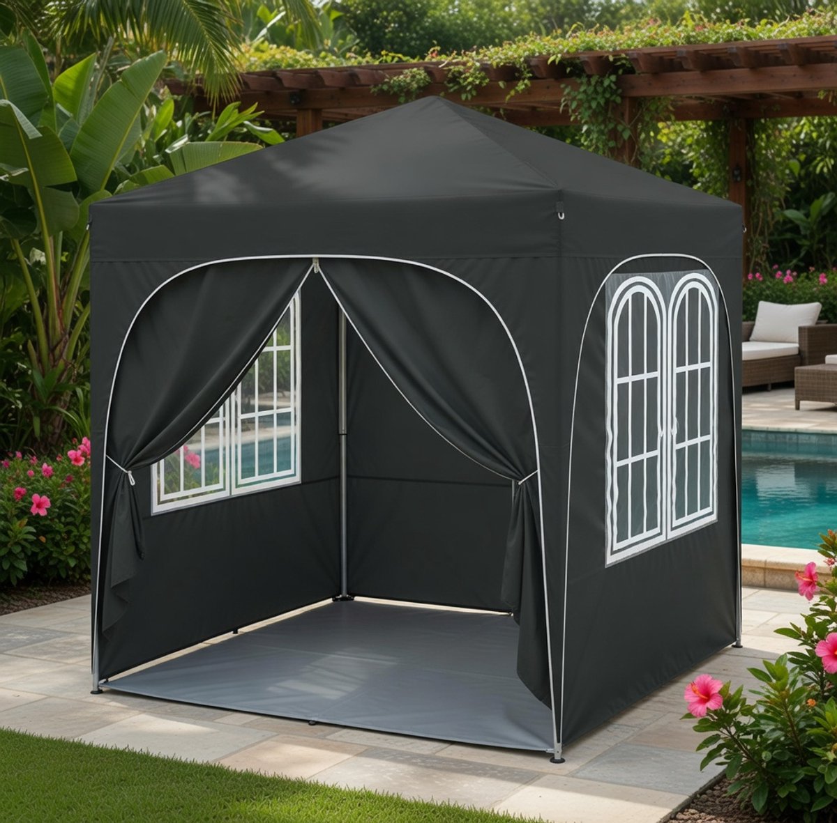 Luxe Opvouwbaar Paviljoen 2x2 m – Industrohome