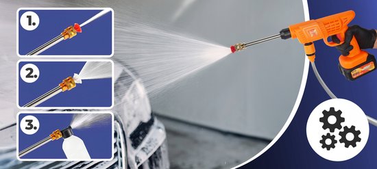 DaoLong Serie - Draadloze Hogedrukreiniger - 800W - Mobiel - 40 Bar van Merkloos	 — afbeelding 3