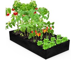 Large Fabric Raised Garden Bed with Handles, Thickened Plant Grow Bags, Outdoor Gardening, Durable Planting Container Planter Pot for Herbs Flowers Vegetables Potatoes Carrots 128 Gallon