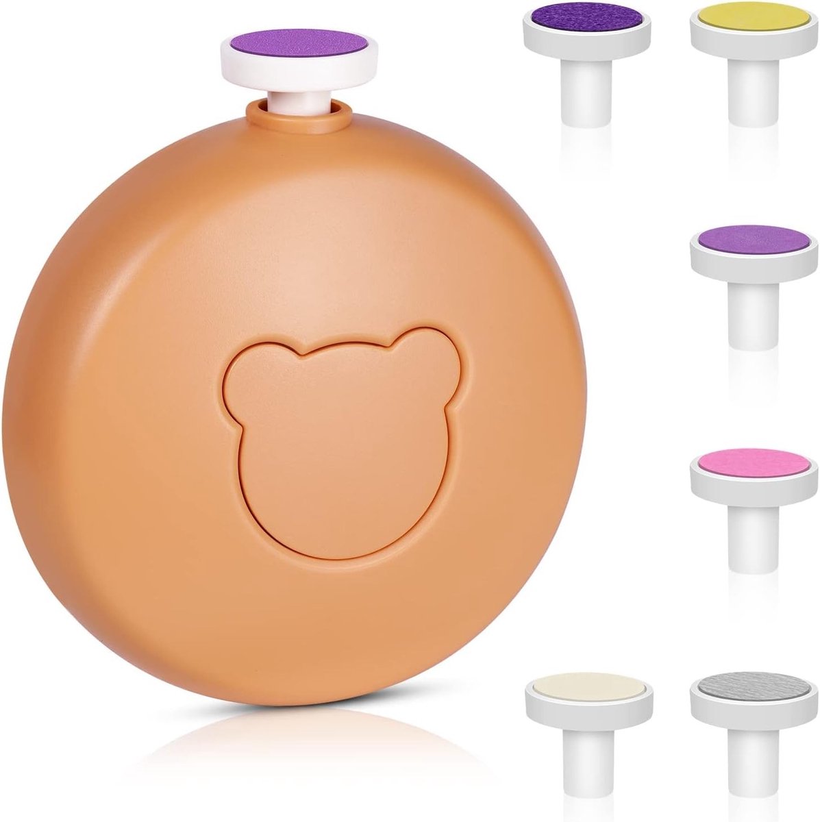 Baby Elektrische Nageltrimmer 6 in 1 - Draadloze Nagelknipper en Verzorgingsset voor Veilig en Gemakkelijk Nageltrimmen en Polijsten van Baby's