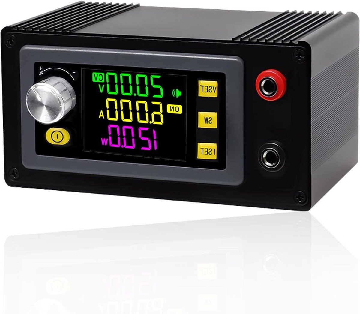 DC Spanningsregelaar - Buck Boost Module - Zonne-energie Opladen - LCD Scherm - 120 Watt - Zwart