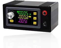 DC Spanningsregelaar - Buck Boost Module - Zonne-energie Opladen - LCD Scherm - 120 Watt - Zwart