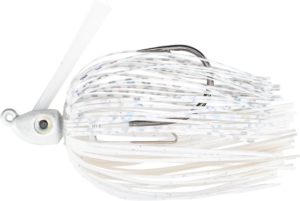 Swim Jig Vissen Lokken - Kunstaas Vissen - Zwemmen Met Lokken - Gamakatsu Extra Sterke Haak - 1/4 Oz - Wit