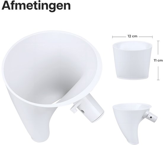 Meeltrechter voor KitchenAid 4,5–5 Quart Tilt-Head Stand Mixers Artisan & Classic Series van MMOBIEL - Anti-Spat Opzetstuk, Hands-Free, Voor Droge & Vloeibare Ingrediënten - Vaatwasmachinebestendig van Merkloos — afbeelding 5