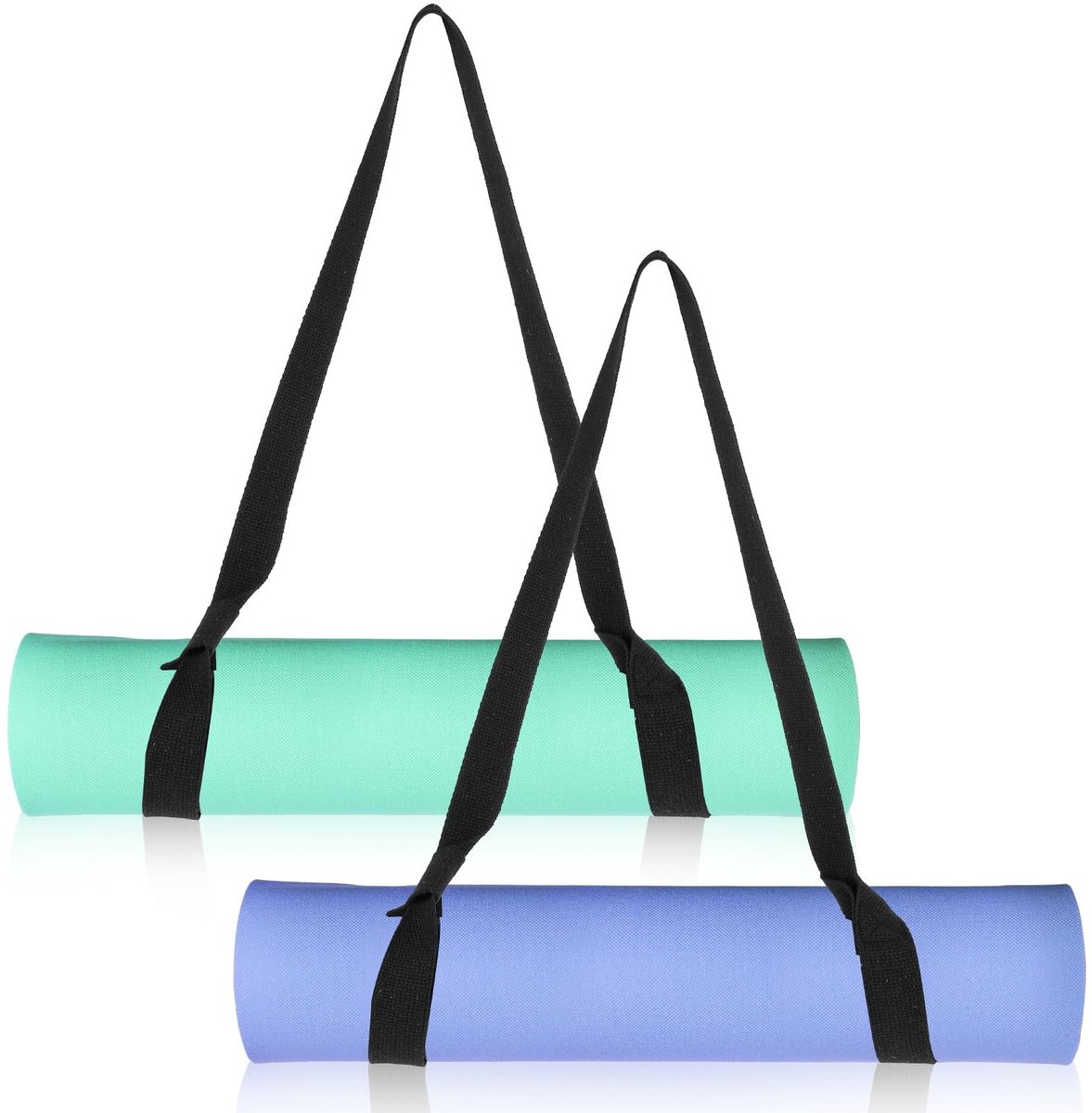 Brenzoos - Yoga Mat Strap - Draagriem voor Yogamat - Verstelbaar en Multifunctioneel - Zwart - Ideaal voor Yogabeoefening - Geschikt voor Volwassenen